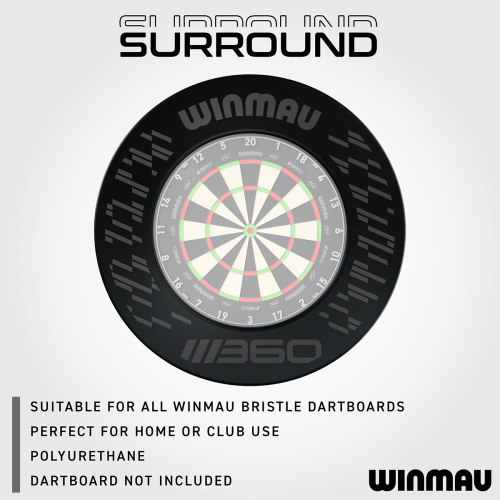 Preview: Winmau Advance Black & Red Surround - Kopie